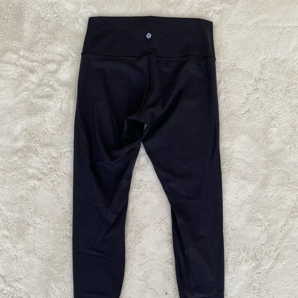 Lululemon black shimmer Align full length leggings